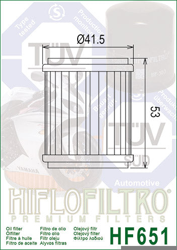 Oljefilter, Hiflo. HF651