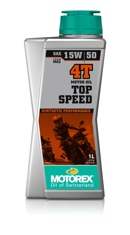 Motorolje (15/50W), Motorex. Top Speed 4T, 1 liter syntetisk