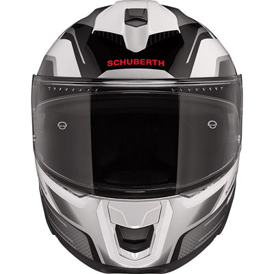 Hjelm, Schuberth. S3 Storm Silver (Svart/hvit/sølv)