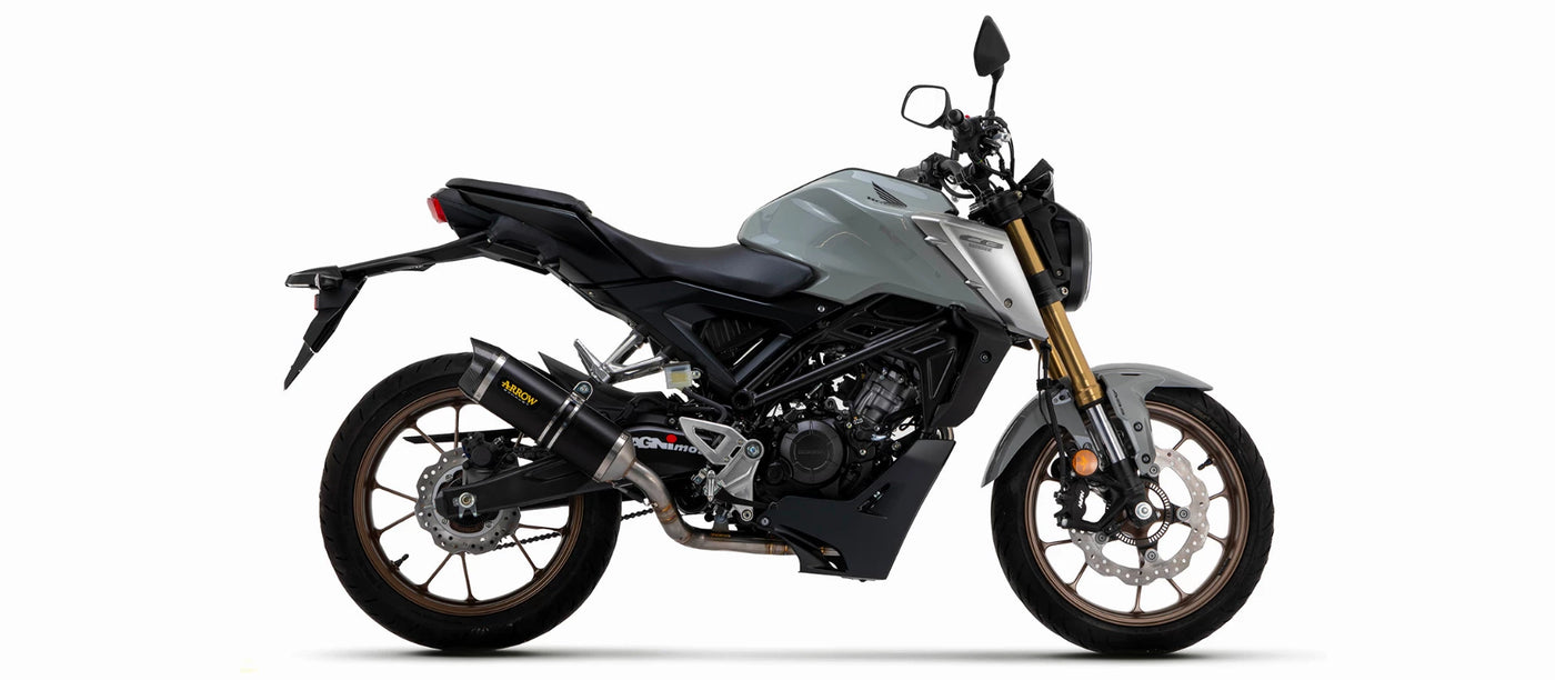 Eksosanlegg uten katalysator, Arrow, Thunder Dark (Til Honda CB125 R)