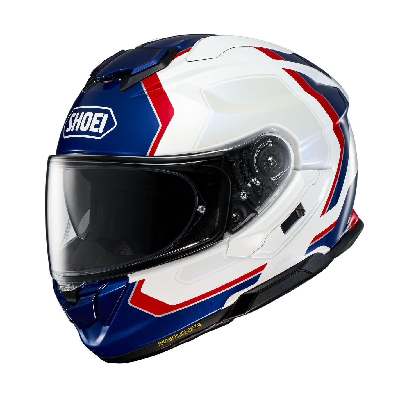 Hjelm, Shoei. GT-Air 3, Realm TC10 (Hvit, flerfarget)