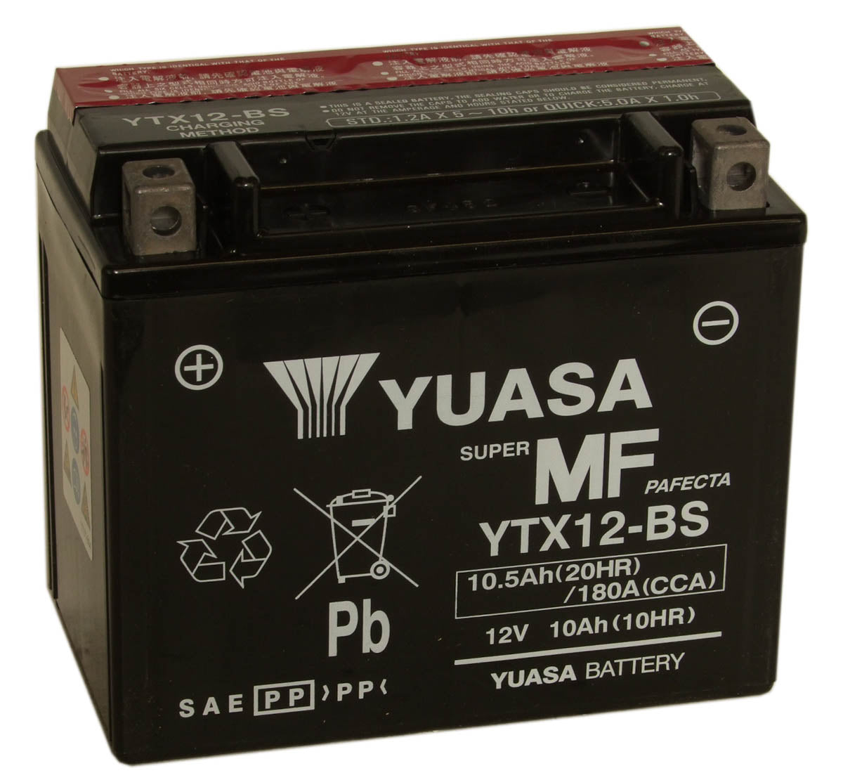 Batteri, Yuasa. YTX12-BS