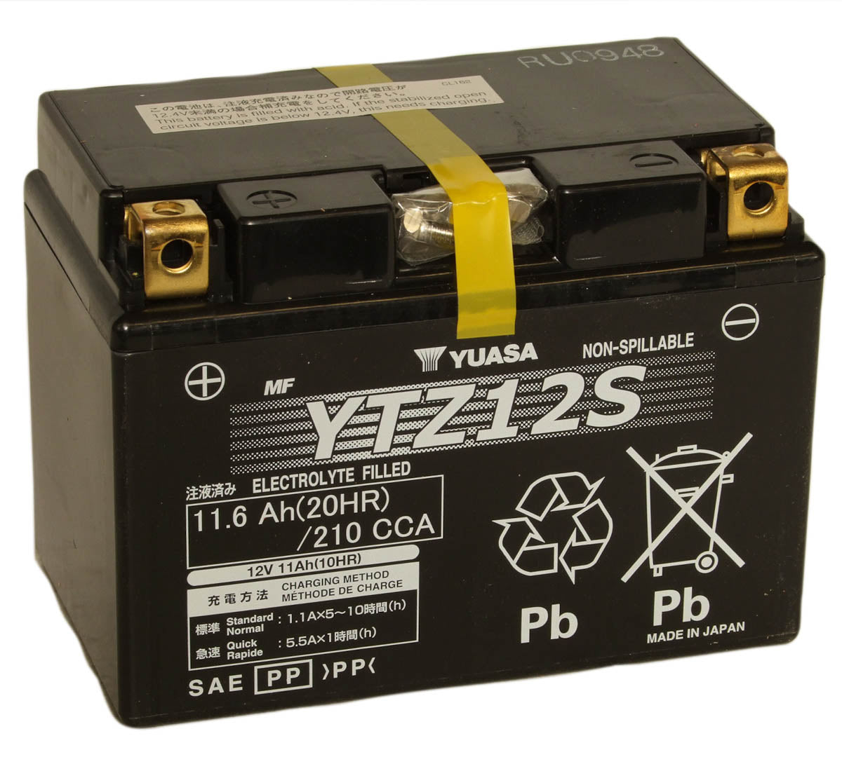 Batteri, Yuasa. YTZ12S