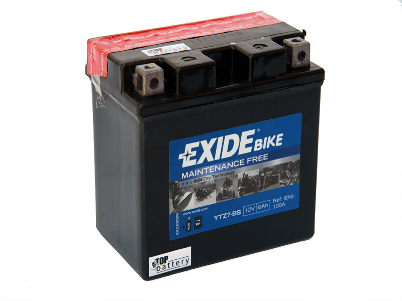 Batteri, Exide. YTZ7-S/YTZ6-S m/ syrepakke