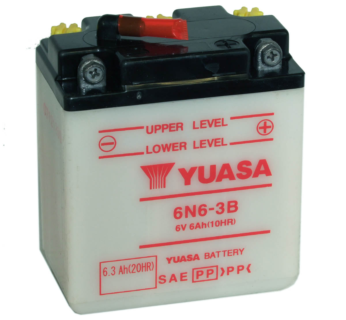 Batteri, Yuasa. 6N6-3B, med syrepakke