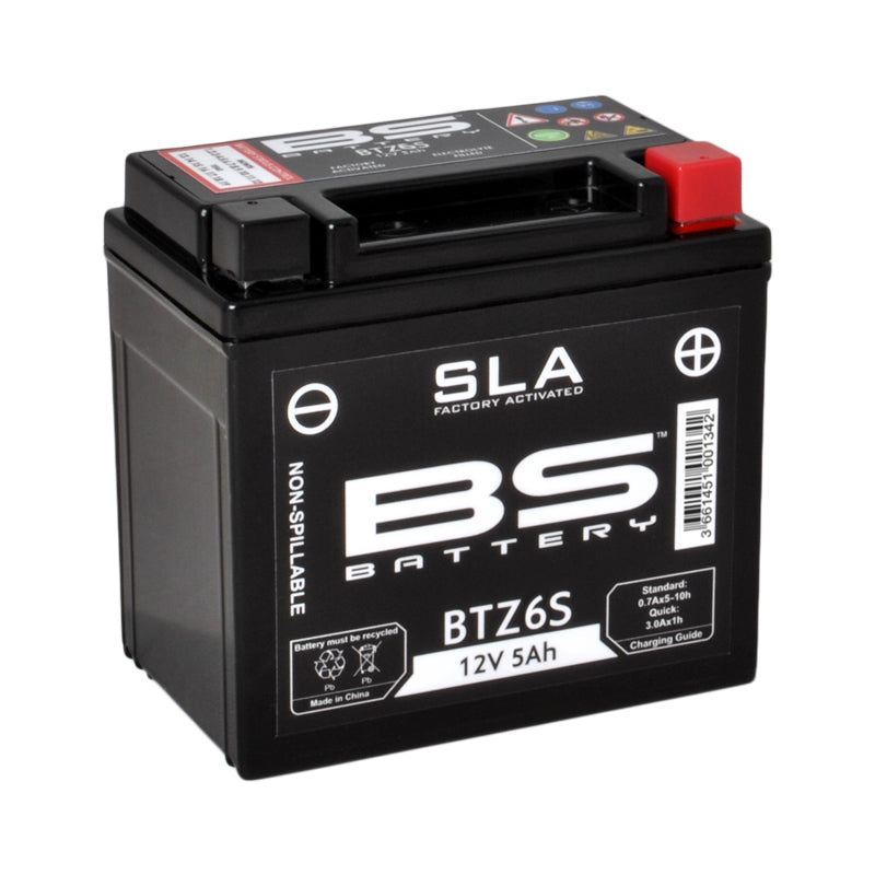 Batteri, BS Battery. YTZ6S 12 volt