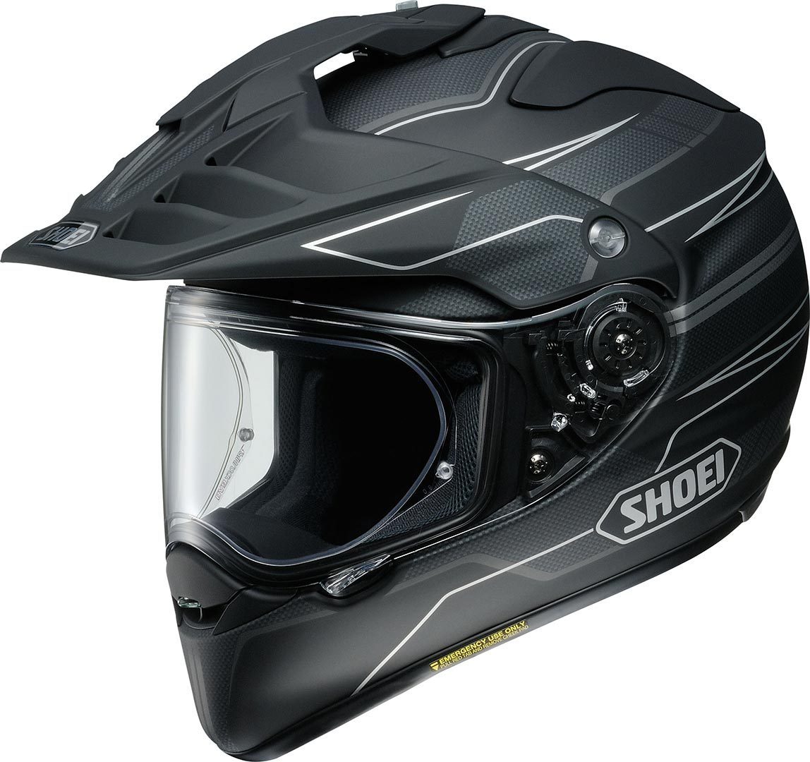 Hjelm, Shoei. Hornet Adventure Navigate TC5 (Svart, flerfarget)