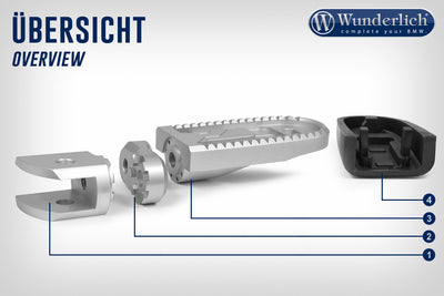 Adapter til fothviler (23mm), Wunderlich