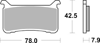 Bremseklosser (foran), SBS. SBS 947HS Excel Sinter