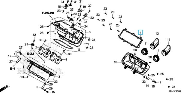 Luftfilter, Honda. Passer til CB1000R 2018-2023