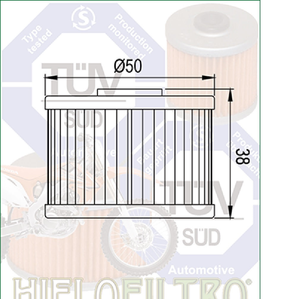 Oljefilter, Hiflo. HF112