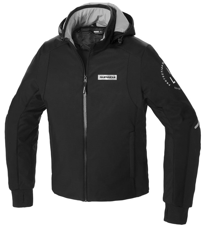 Jakke, Spidi, Armor H2OUT, Hoodie (Svart/Hvit)