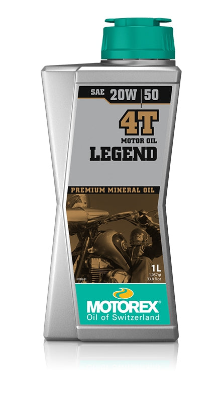 Motorolje (20/50W), Motorex. Legend 4T, 1 liter mineralolje