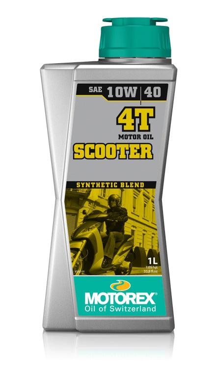 Motorolje (10/40W), Motorex. Scooter 4T, 1 liter delsyntetisk