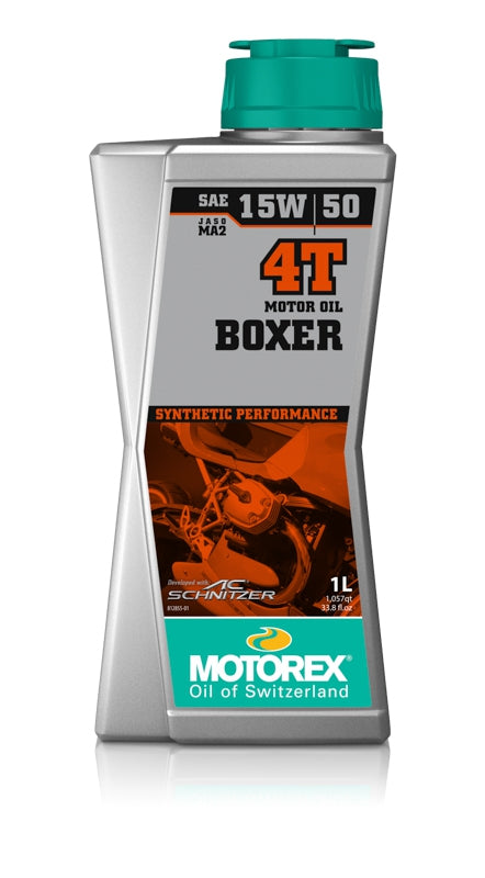 Motorolje (15/50W), Motorex. Boxer 4T, 1 liter syntetisk)