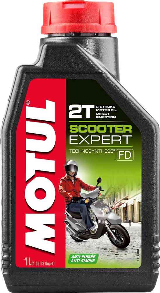 Olje, Motul, Scooter Expert 2T, 1 liter, (Delsyntetisk olje)
