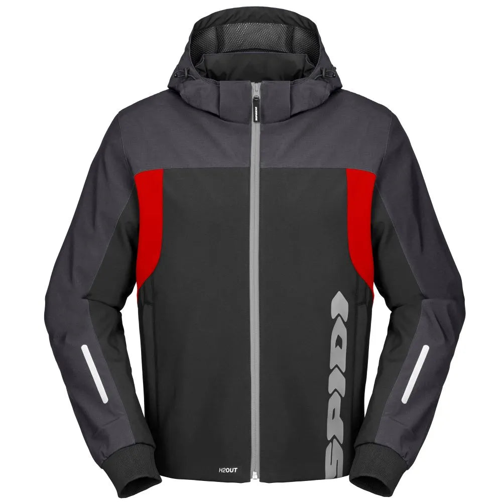 Jakke, Spidi, Armor 2 (Svart / rød) Hoodie