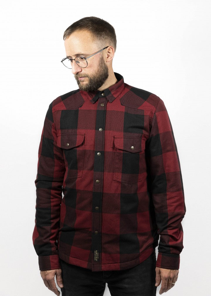 Jakke, John Doe. Motoshirt Red (Rød, flerfarget)